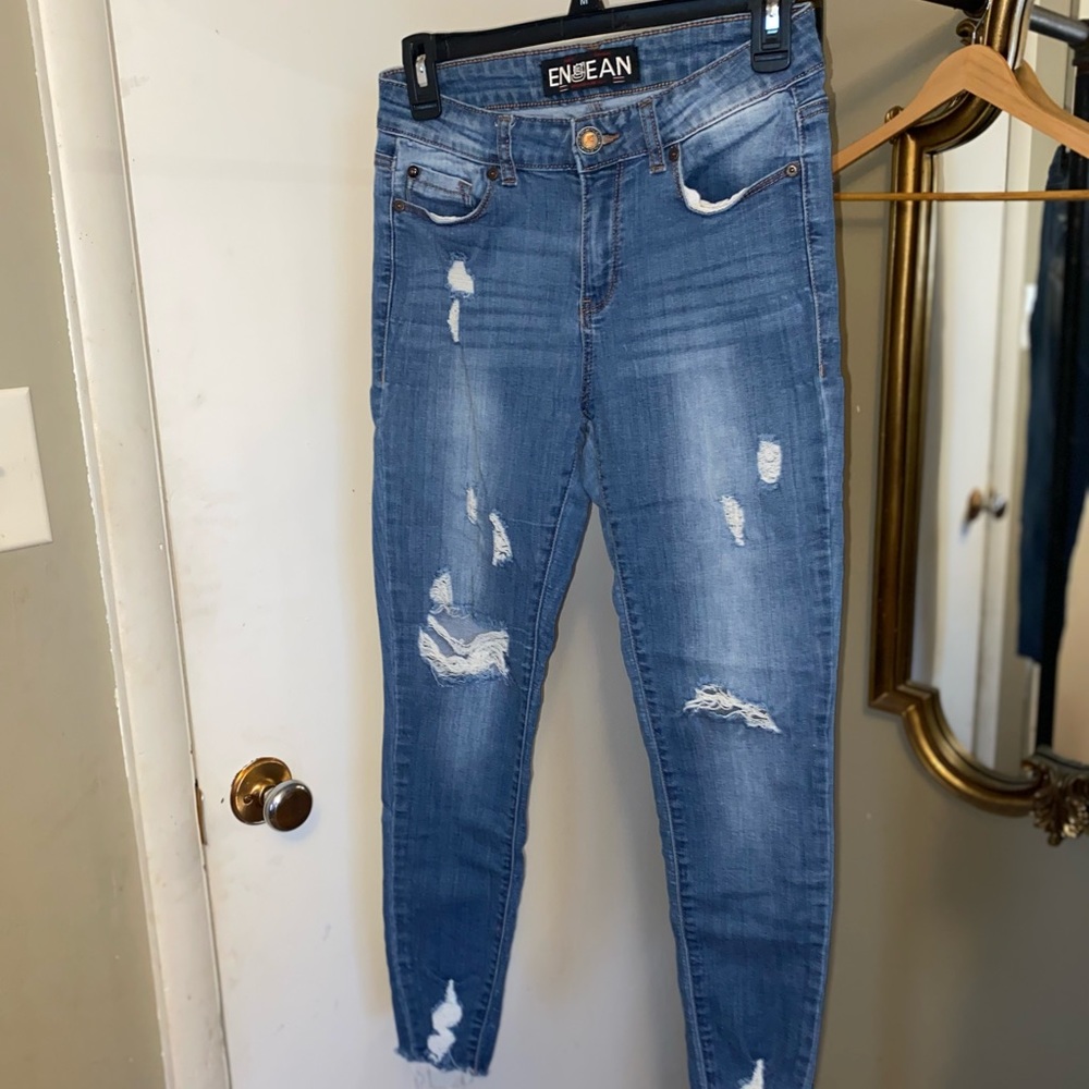 Enjeans Ripped Skinny Jeans size 5